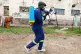 DESPERATE MEASURES: Anti-Covid fumigation in a poor neighbor
