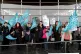 NEU Cymru members protest outside the Senedd