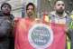 LABOUR CONCERN: (Above) Aslef union picket line at Waterloo 