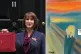 (L to R) Rachel Reeves with the ministerial red box; Songi c