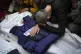 DEADLY JOB: Palestinians mourn over the death of a loved one