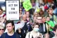 STANDS TO REASON: Climate change protest in Whitehall, centr