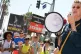 LEADERSHIP: Actor Annette Bening addresses pickets outside N