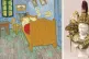 (L to R) Vincent van Gogh, Bedroom in Arles, 1889; Hew Locke