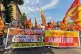 USB union members protesting in Rome on July 20