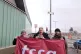 TSSA activists at Dalmarnock station in Glasgow