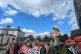 The Welsh Language Society protest and match in Machynlleth,