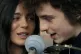 Monaca Barbaro as famed singer Joan Baez and Timothee Chalam