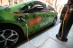 An electric car charging