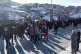 CRUNCH TIME: Voters queue outside a polling station in Nuuk,