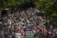 People take part in a national demonstration for Gaza from R