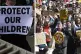 (Right) anti-racist protesters in Glasgow and (left) a far-r