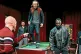 (L to R) Matthew Trevannion as Brabantio/Lodovico, (on table