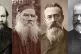 PUTIN'S MEN? (L to R) Fyodor Dostoyevsky, Leo Tolstoy, Nikol