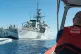 AT THE READY: Crew members from the US Coast Guard Cutter Jo