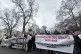 Campaigners outside the Turkish embassy