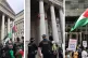 Activists protest against insurance companies underwriting t