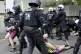 ENABLERS OF FASCISM: German police break up a protest outsid