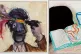 (L) Ken Kiff, The Poet (Mayakovsky), 1977; (R) Open book and