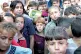 DAILY HUMILIATION: Palestinians children this Thursday in a 