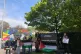 Student protesters stand against university failures outside