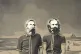 Engles and Marx on the beach