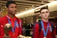 England and Liverpool's Rhian Brewster (left)
