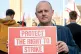 TUC General Secretary Paul Nowak at the demonstration in Par