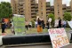 PCS members with Tate Enterprises protest outside the Tate M