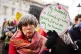 People take part in a protest outside Downing Street in West
