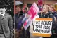 (L to R) Robert Tressell, 1870-1911 and protests in Glasgow 
