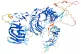 The third structure of the protein called Pikachurin predict