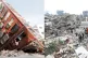 DAMAGE LIMITATION: (Left) A powerful earthquake strikes Hual
