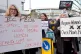 NOT ALONE: Protesters demonstrate on February 25, 2025 outsi