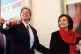 Tony Blair and his wife Cherie pictured campaigning for Labo