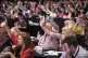 Delegates to TUC Congress in 2018 vote on a motion