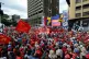 Hundreds gather for a pro-government rally in Caracas, Venez