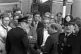 Vic Turner (left) being escorted into Pentonville Prison by 