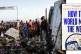 BARBARITY: Palestinians look at the destruction after an Isr