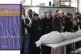 Palestinians pray for people killed in the Israeli bombardme