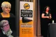 Researcher Maya Forstater on stage at the event,  Pragna Pat