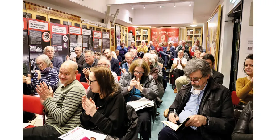 Marx House was packed out for the Wapping event